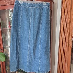 Denim Maxi Skirt